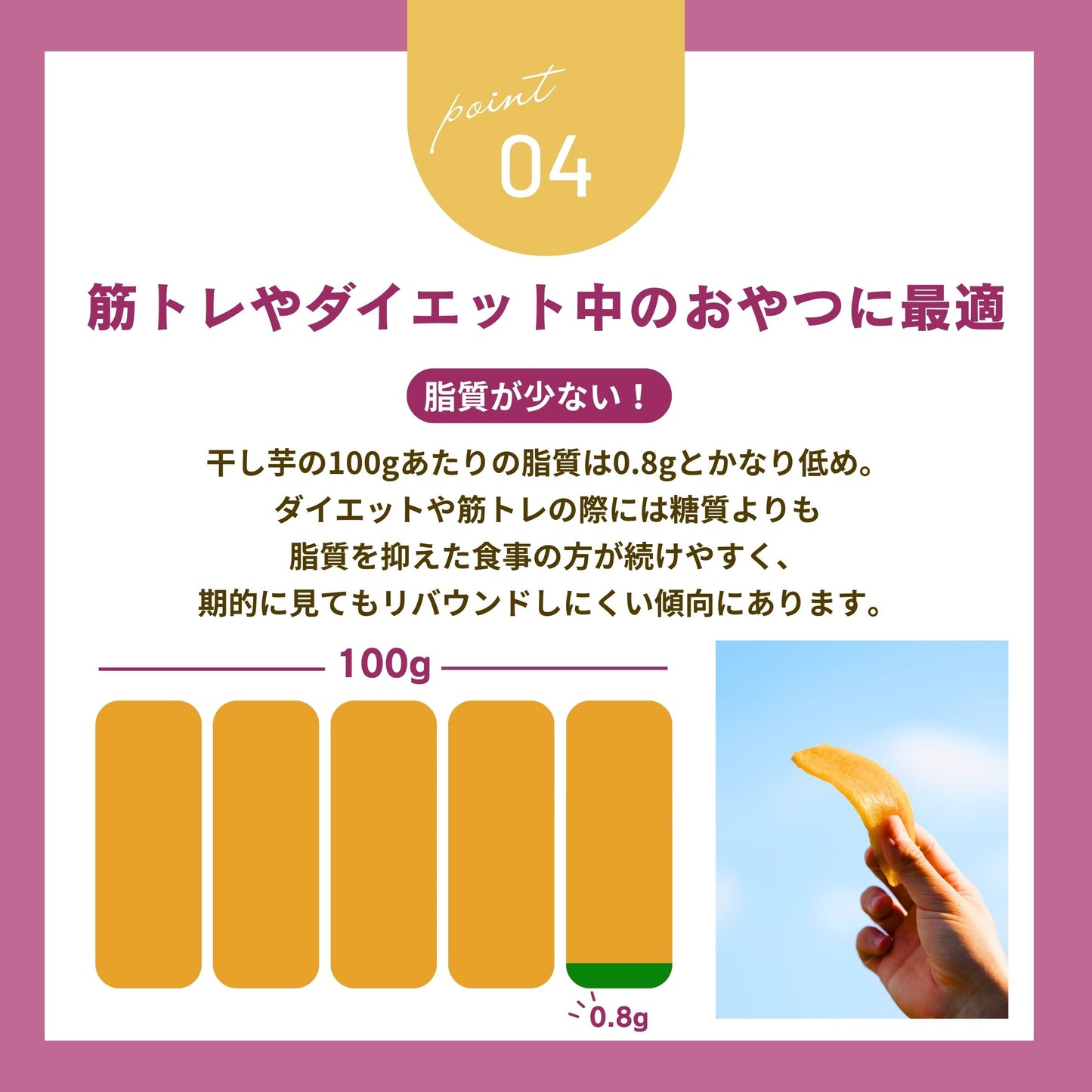 MUSCLE 干し芋セットA 1袋（3パック）