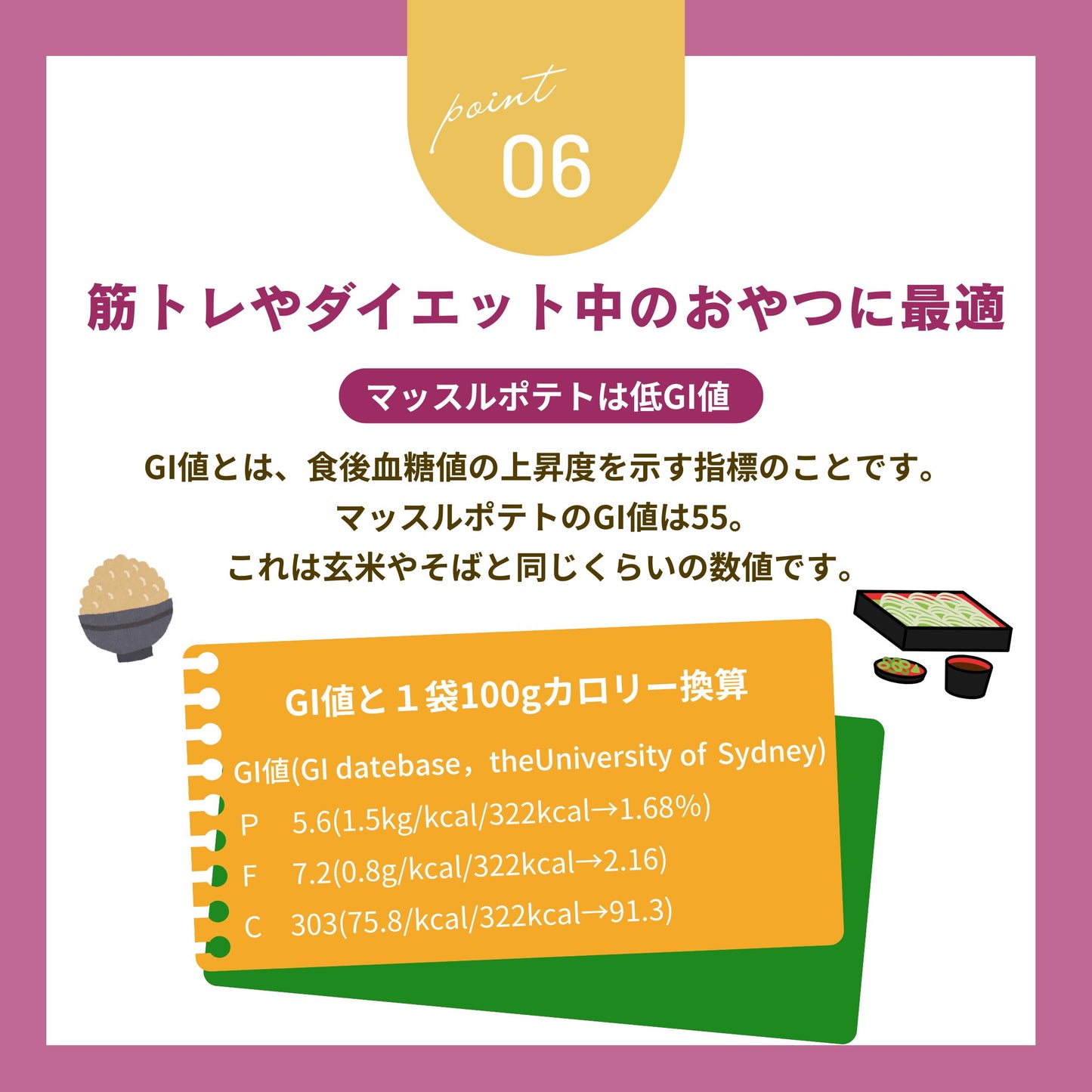 MUSCLE 干し芋セットA 1袋（3パック）
